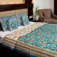 Teal Blossom Cotton Quilt